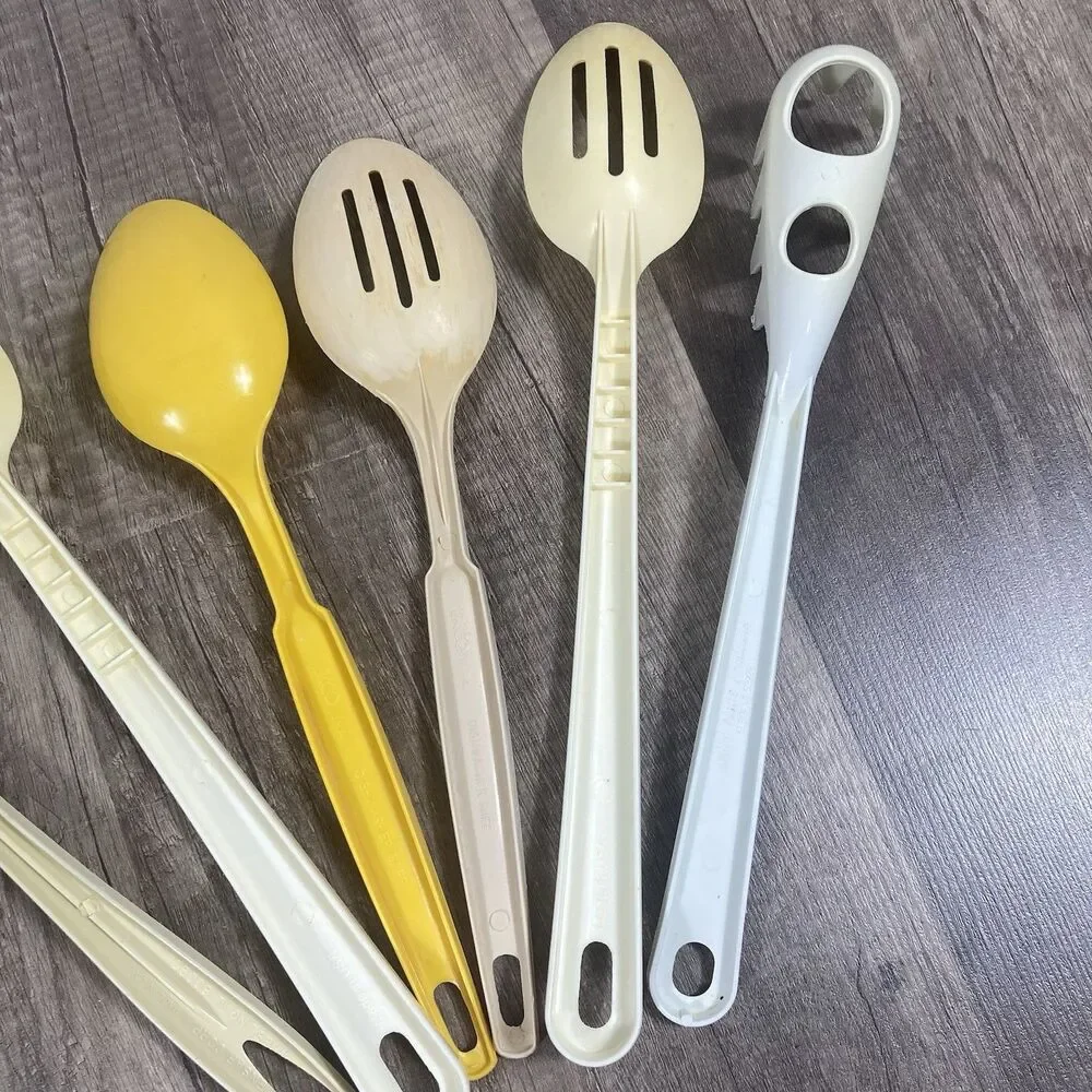 6 pc Vintage Nylon Plastic Kitchen Utensils Mixed Lot Echo Ensar Tailor Made USA